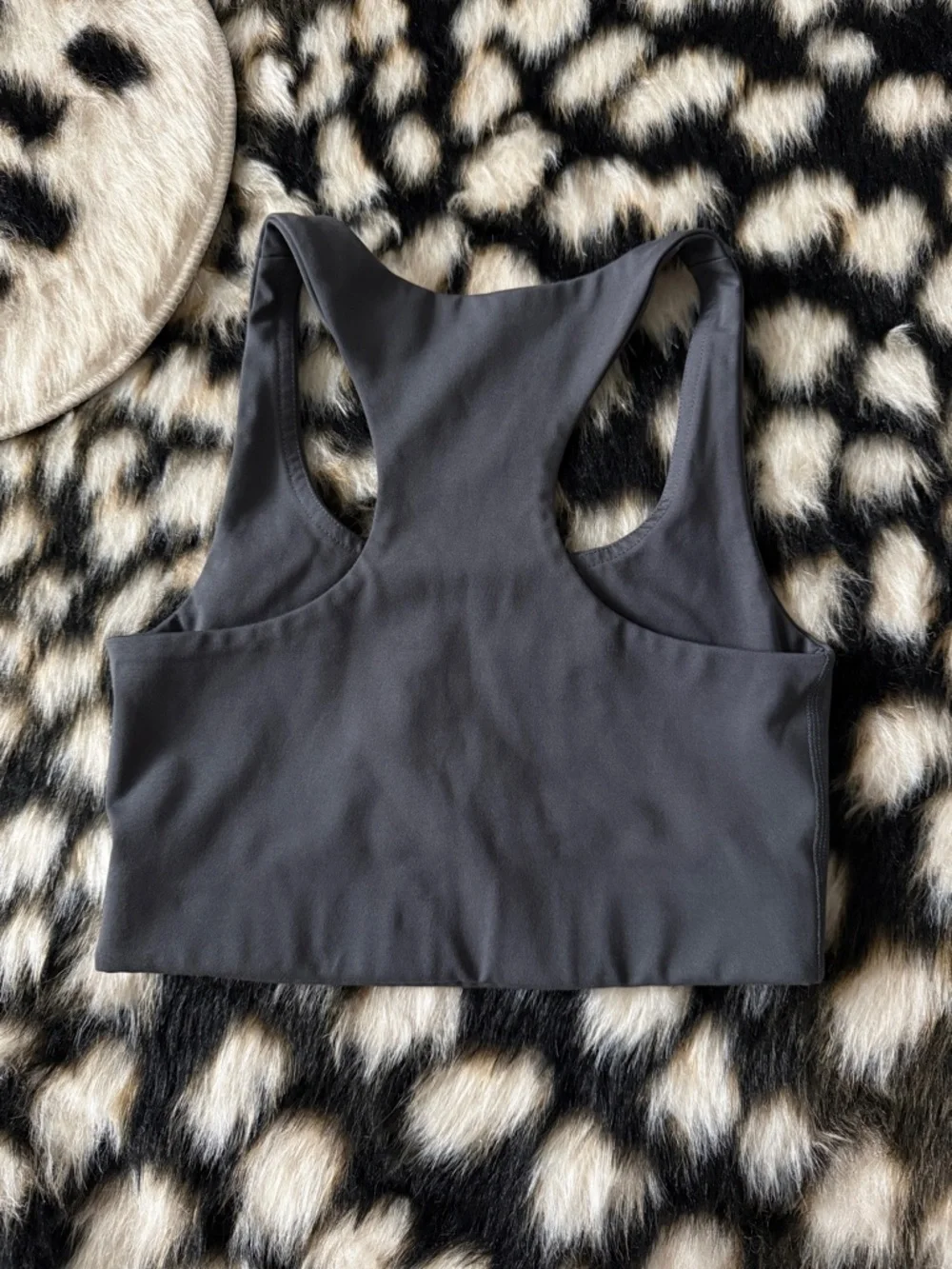 Black Racerback Sports Bra - Picture 2 of 2